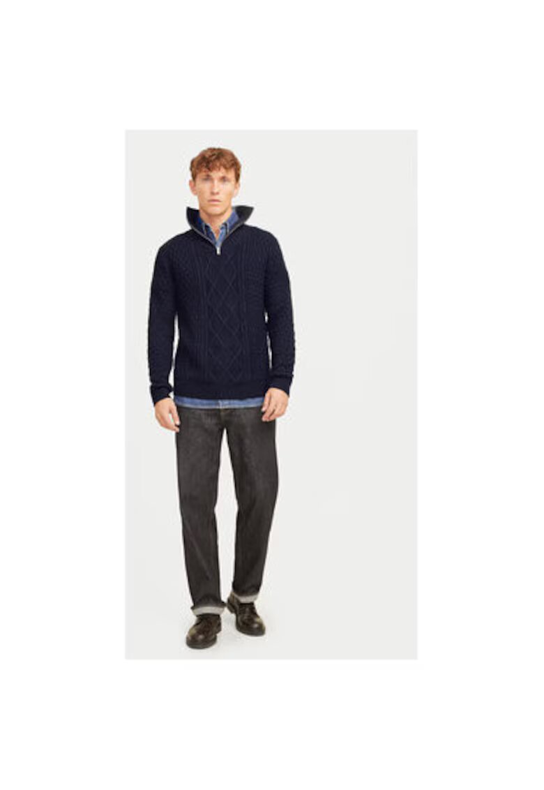 Jack and Jones Pulover barbati - 304516757 - Acril/Bumbac - Albastru - Albastru