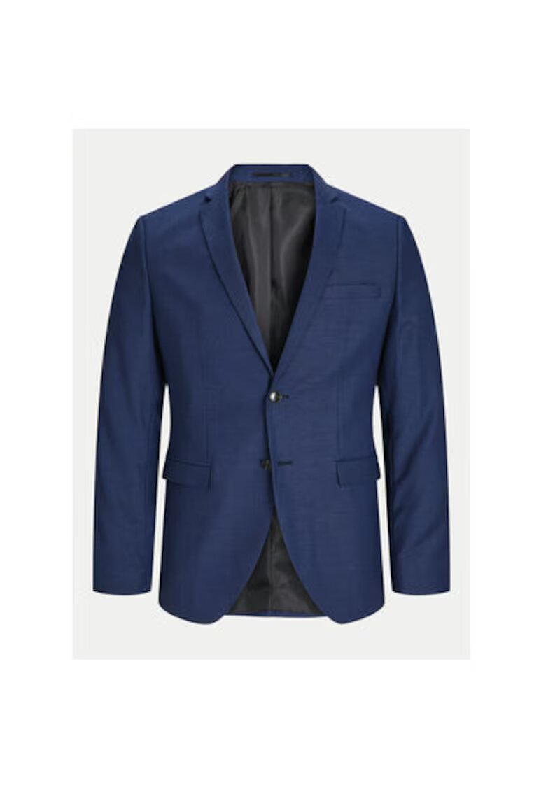 Jack and Jones Sacou barbati - 304396489 - Poliester reciclat/Lana - Albastru - Albastru