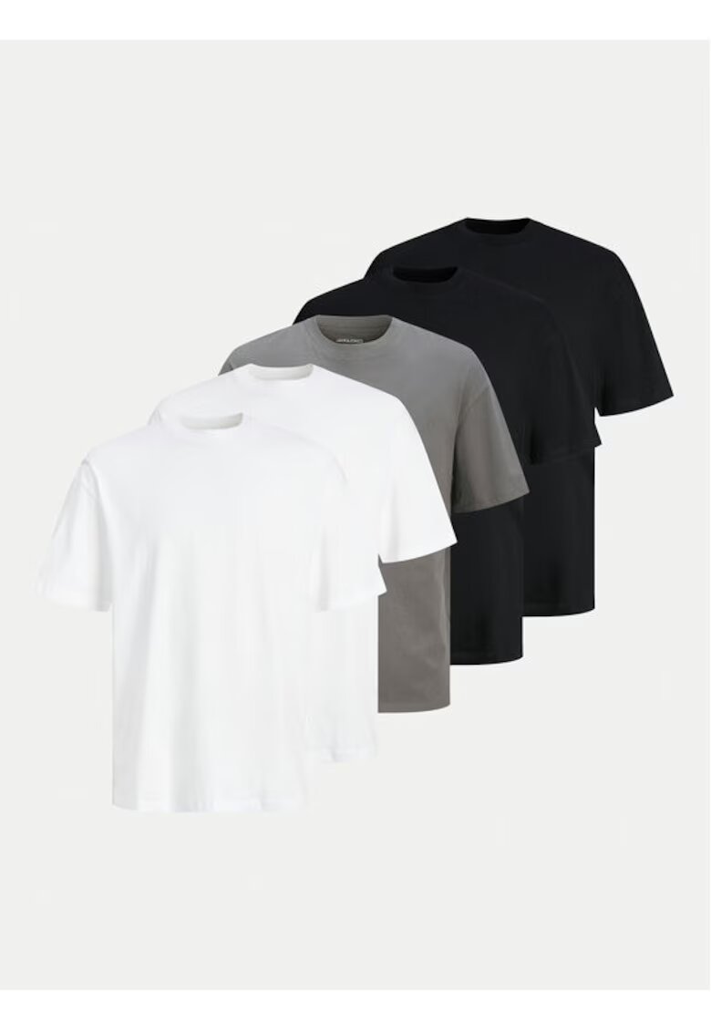 Jack and Jones Set 5 tricouri barbati - 304944581 - Bumbac - Multicolor - Multicolor