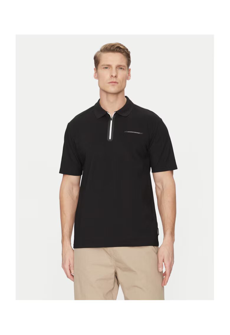 Jack and Jones Tricou barbati - 304778841 - Bumbac/Poliester - Negru - Negru