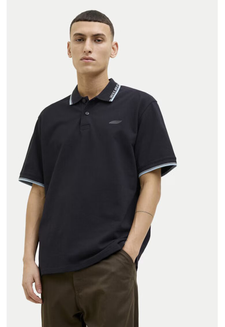 Jack and Jones Tricou barbati - 304780028 - Bumbac - Negru - Negru