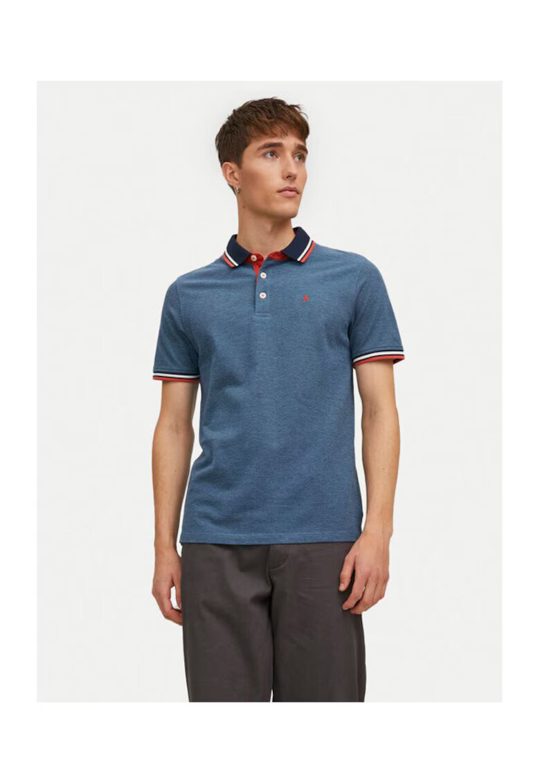 Jack and Jones Tricou barbati - 304899041 - Bumbac organic - XS INTL - Albastru