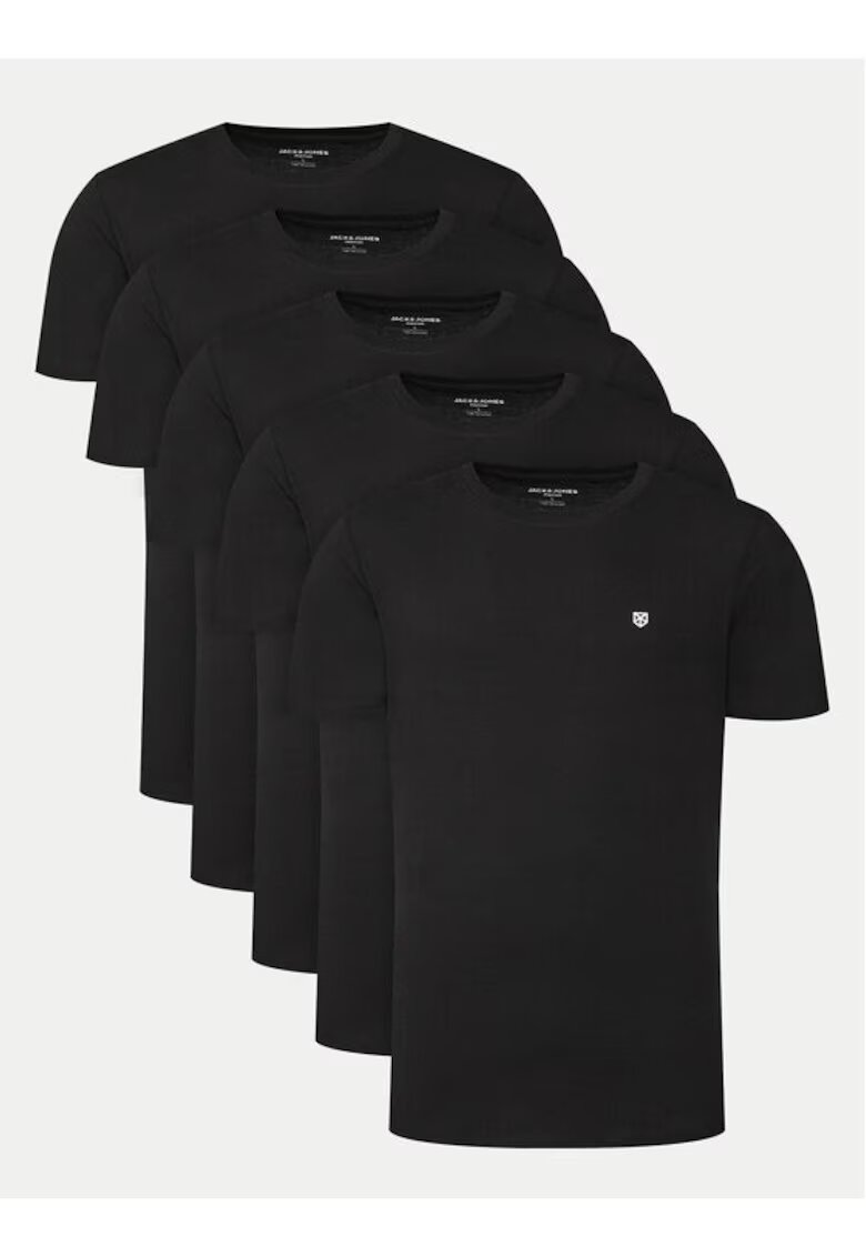 Jack & Jones Tricou barbati - 304907883 - Bumbac - Negru - Negru