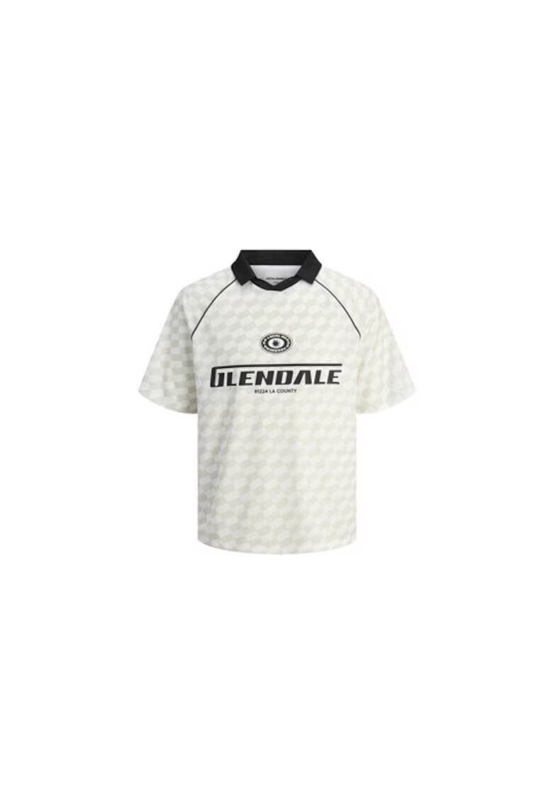 Jack and Jones Tricou Polo pentru baieti Jack Jones Junior - 12278700 - Poliester - 176 CM - Bej