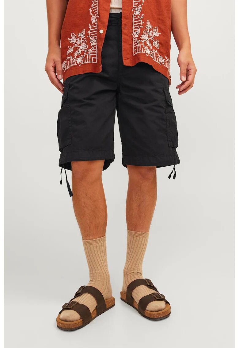 Jack  Jones Bermude cargo relaxed fit - Negru