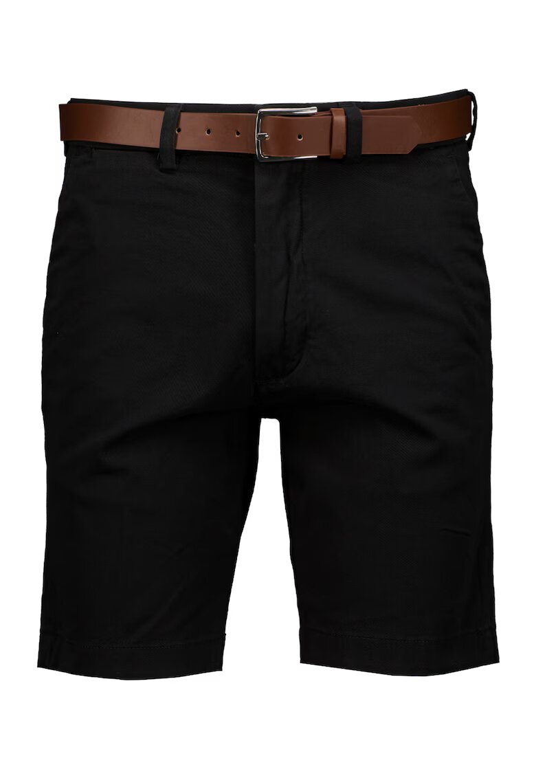 Jack  Jones Bermude chino cu curea - Negru