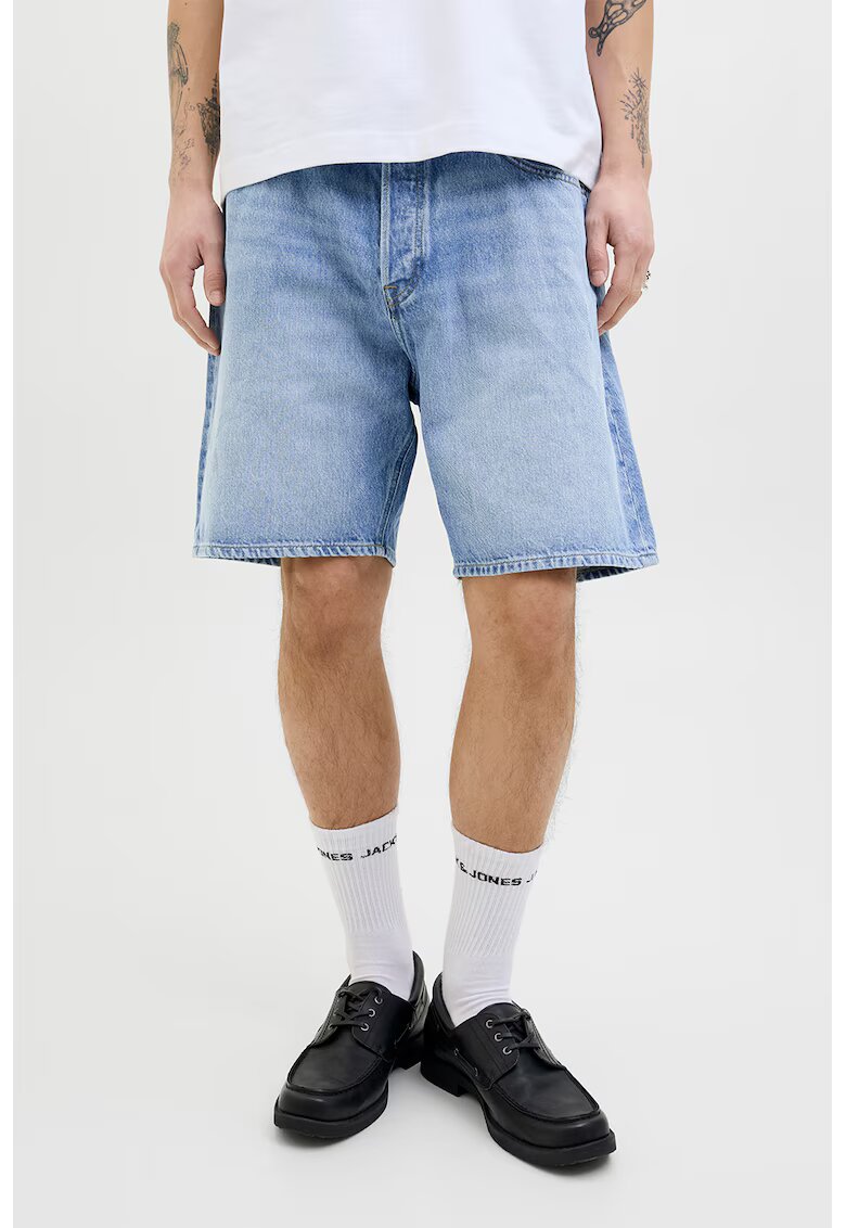 Jack  Jones Bermude din denim - Albastru deschis melange