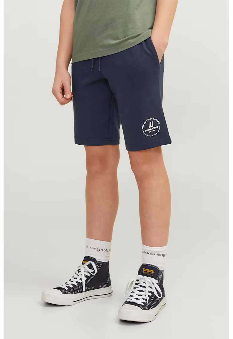 Jack & Jones Bermude slim fit cu banda elastica in talie Swift - Bleumarin