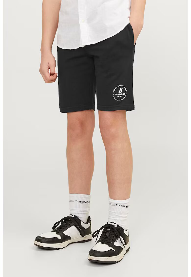 Jack  Jones Bermude slim fit cu banda elastica in talie Swift - Negru