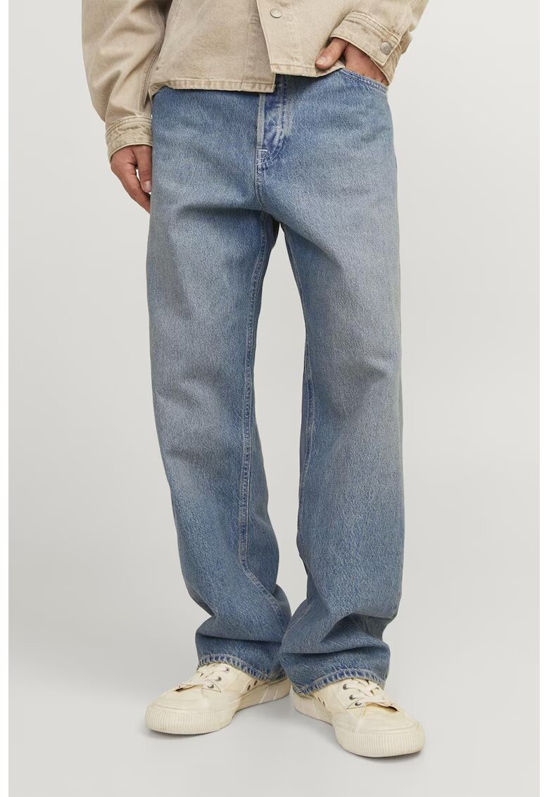 Jack  Jones Blugi ampli cu aspect decolorat Alex 308 - Albastru prafuit