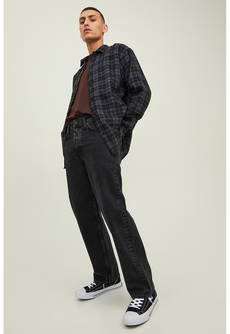 Jack  Jones Blugi cu model cu 5 buzunare Eddie - Negru