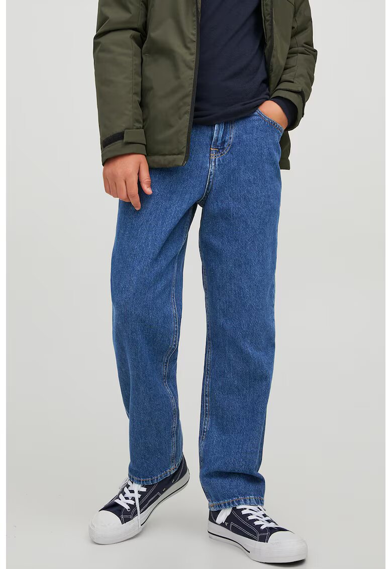 Jack  Jones Blugi drepti cu talie medie - Albastru