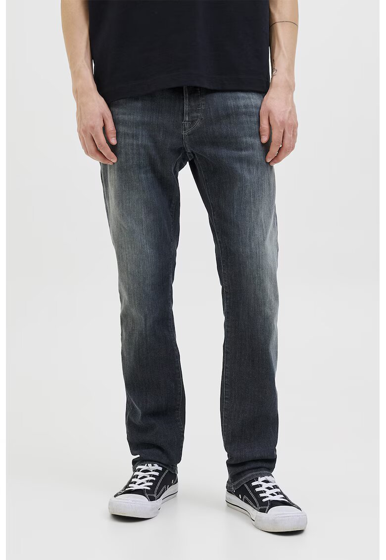 Jack  Jones Blugi relaxed-fit din denim - Albastru inchis/Alb murdar
