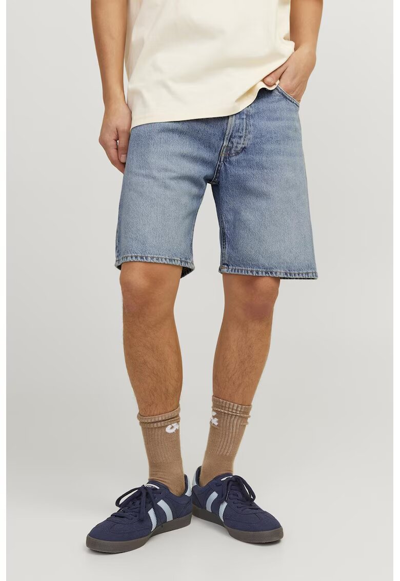 Jack  Jones Blugi scurti cu talie medie - Albastru deschis