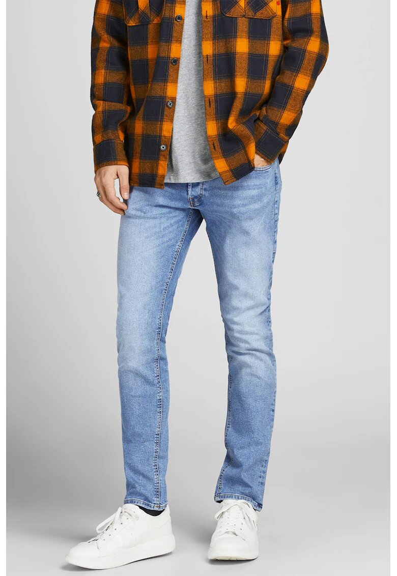 Jack  Jones Blugi slim fit cu 5 buzunare - Albastru deschis