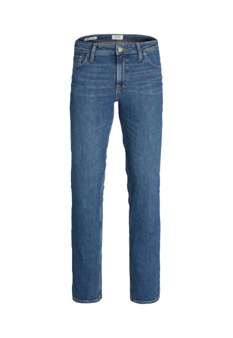 Jack & Jones Blugi uni cu talie medie - Albastru