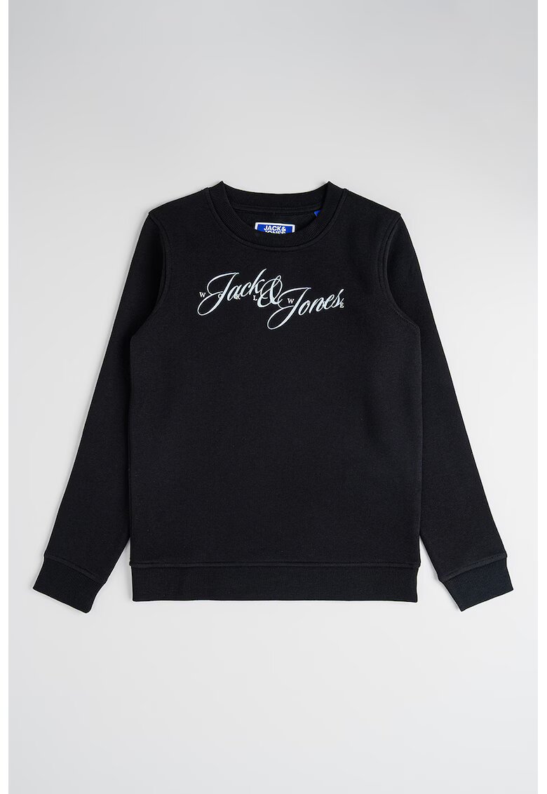 Jack & Jones Bluza de trening cu imprimeu logo - Alb/Negru/Albastru deschis