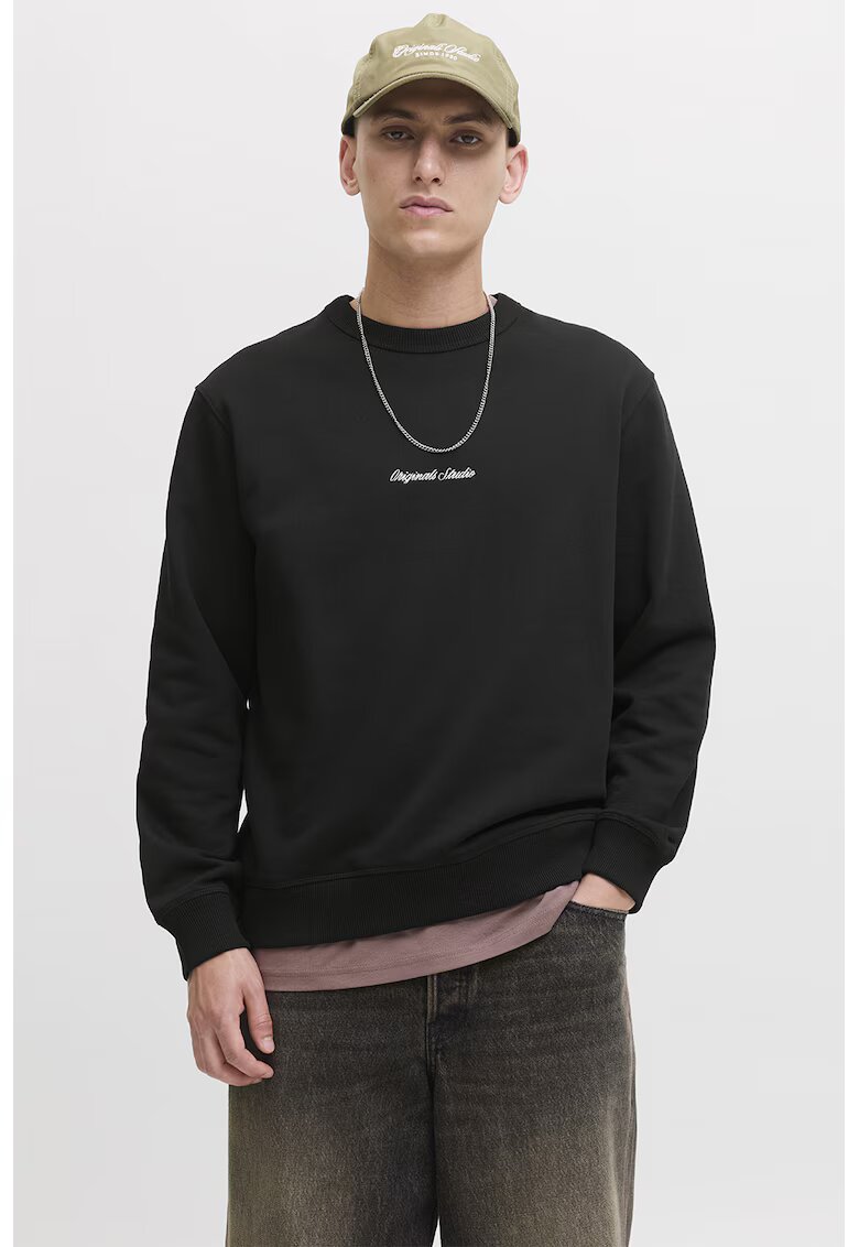 Jack  Jones Bluza de trening relaxed fit - Negru