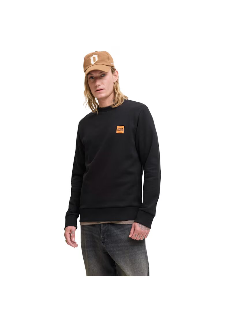 Jack  Jones Bluza JACK &JONES Brandy Sweat Crew LN 48786 - Negru