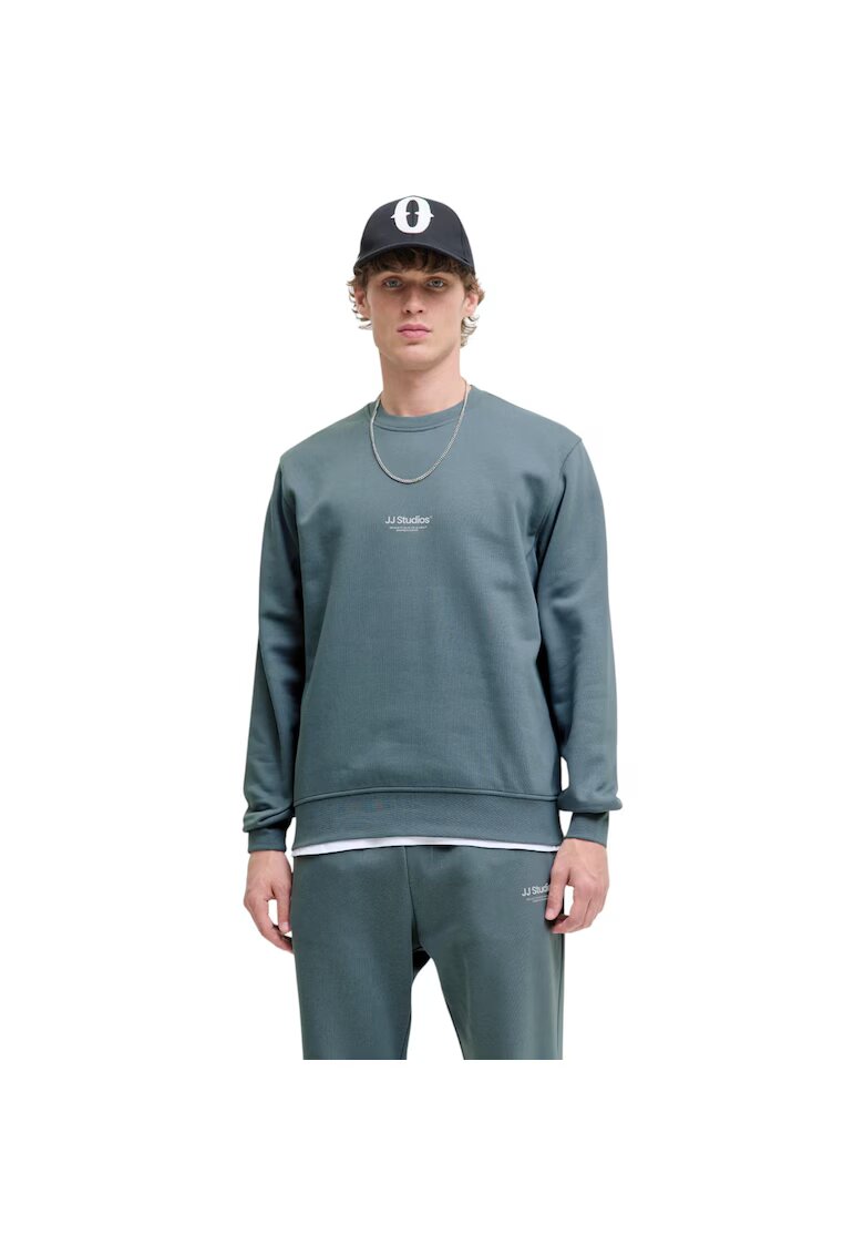 Jack  Jones Bluza JACK &JONES Soho Crew 48766 - Albastru deschis