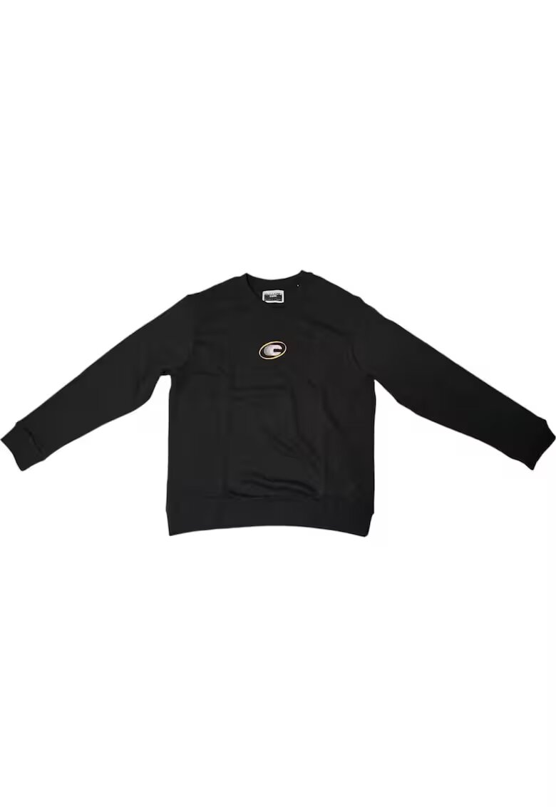 Jack  Jones Bluza JACK &JONES Vibrant Crew Back Print 39771 - Negru