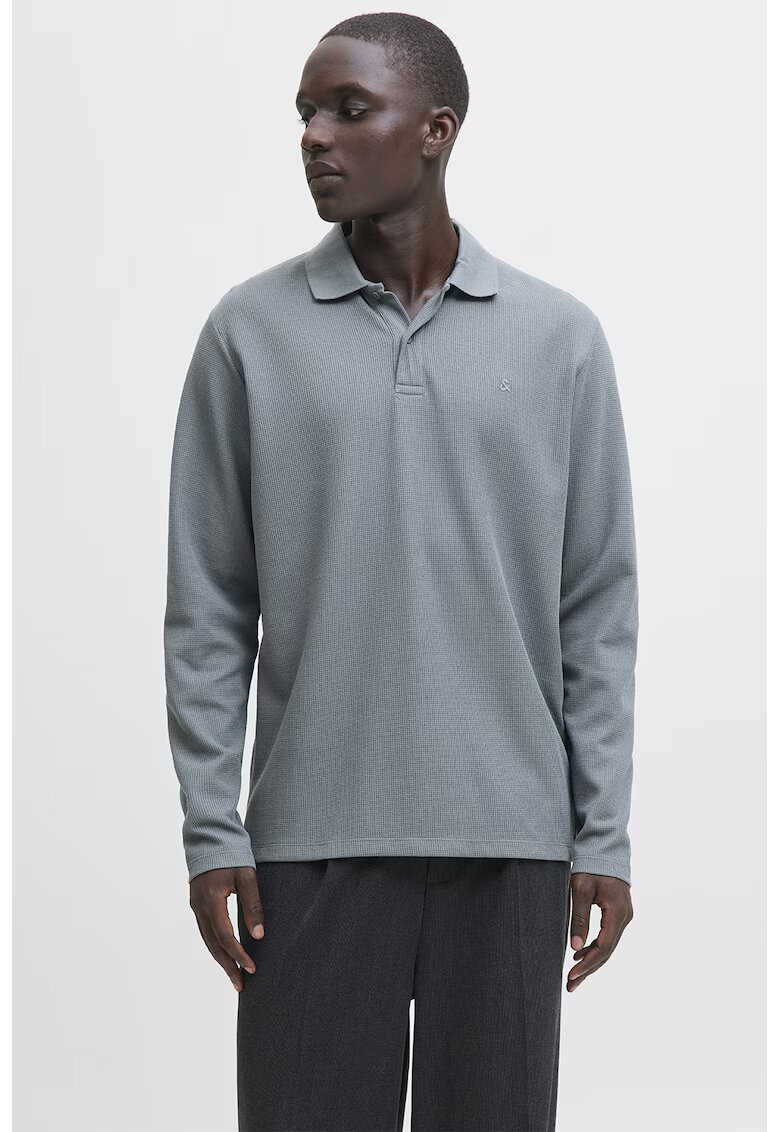 Jack  Jones Bluza polo cu model uni - Gri
