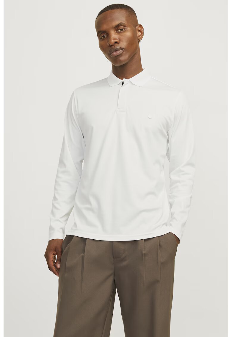 Jack  Jones Bluza polo din amestec de bumbac organic - Alb