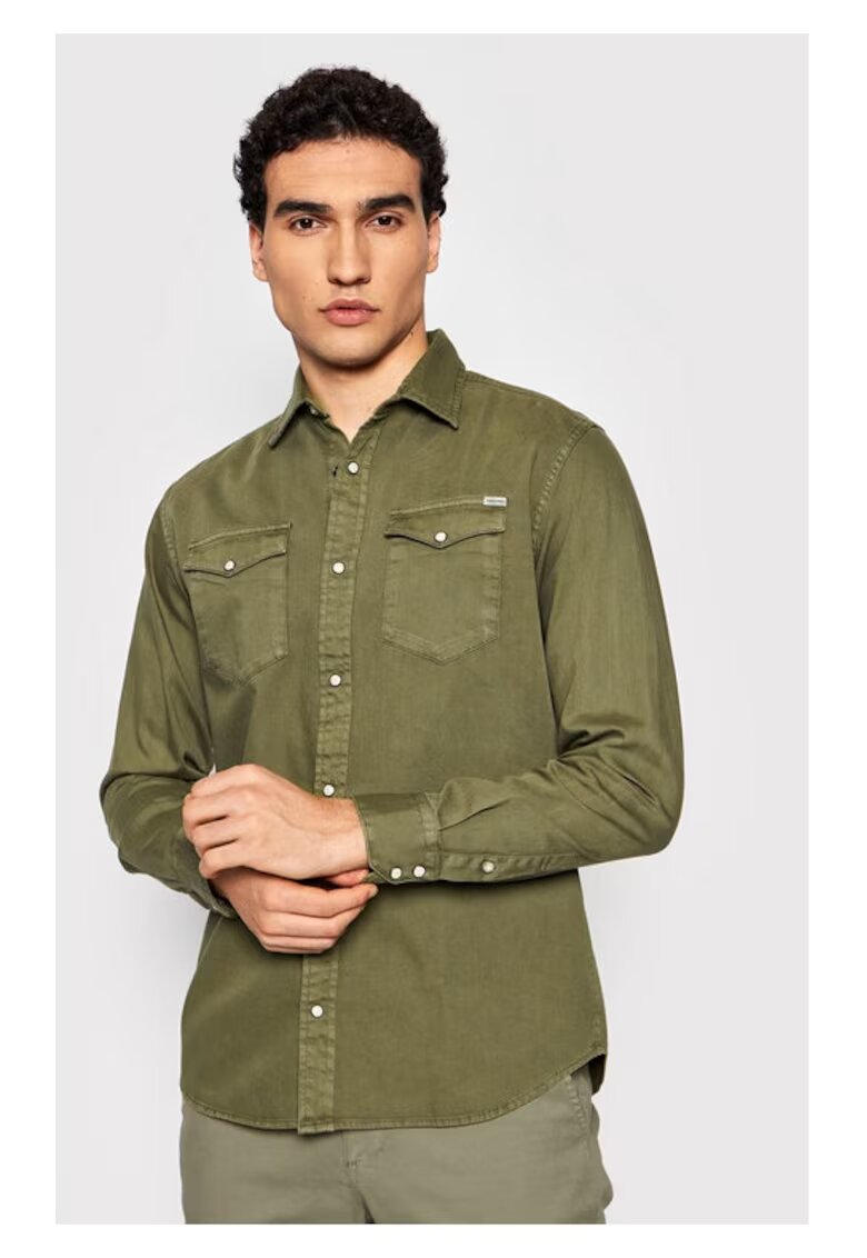 Jack  Jones Camasa barbati - 92288 - Bumbac - Verde