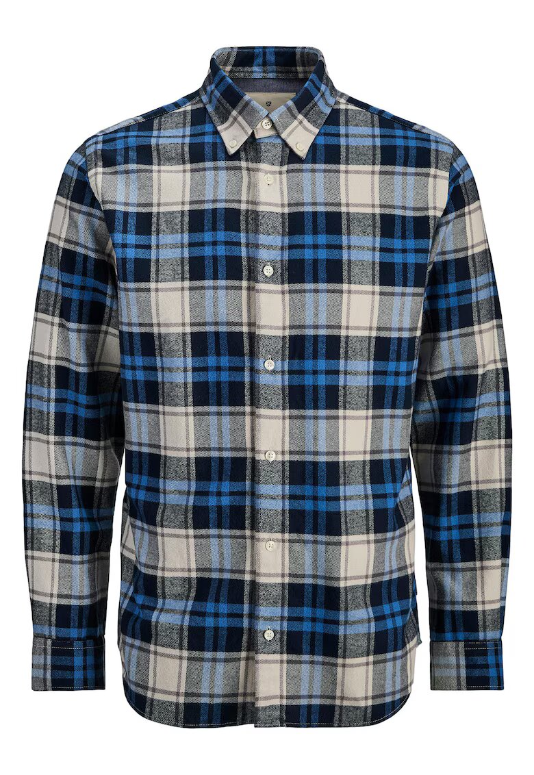Jack & Jones Camasa barbati bleumarin - bumbac