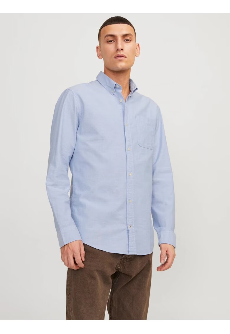 Jack & Jones Camasa barbati - Casual cu croiala Slim Fit - din bumbac