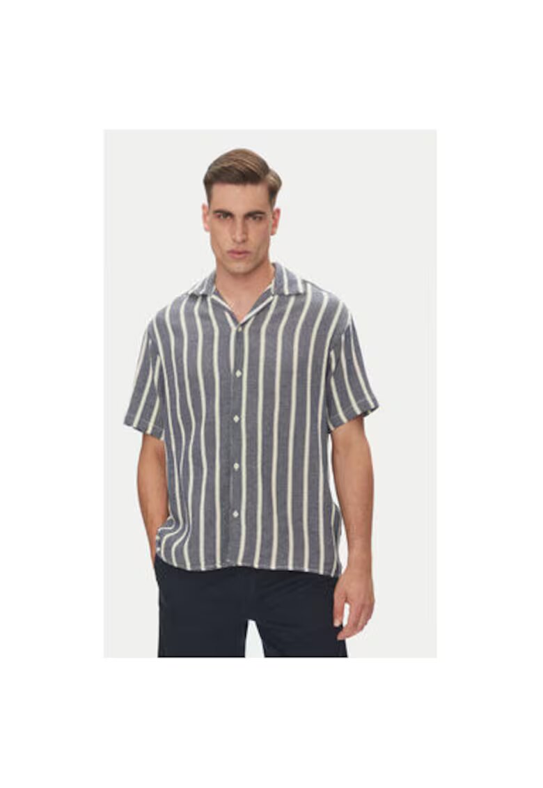 Jack  Jones Camasa barbati Jack Jones - 12271060 - Bumbac/Bumbac organic - Bleumarin - Bleumarin