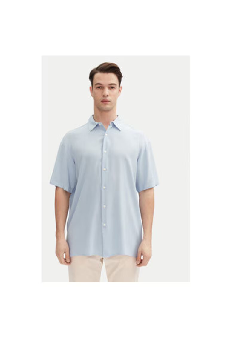 Jack  Jones Camasa barbati Jack Jones - 12271078 - Viscoza - Albastru deschis - Albastru deschis