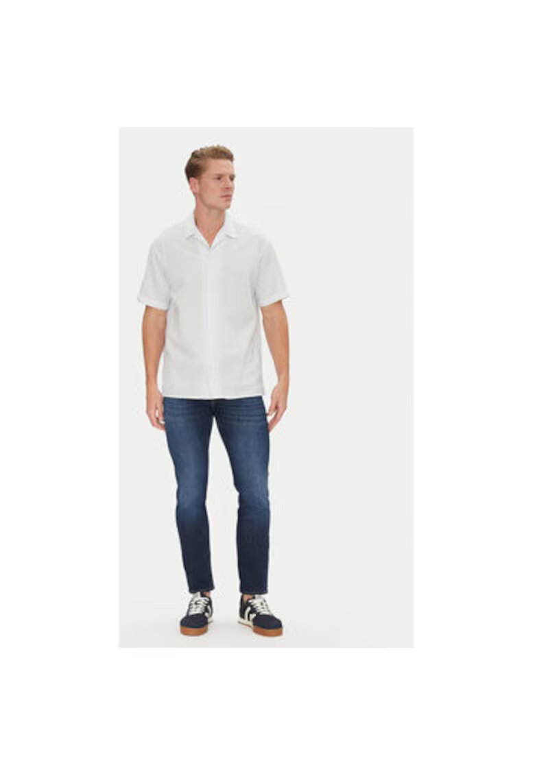 Jack  Jones Camasa barbati Jack Jones - 12271099 - Bumbac/Poliester - Albastru deschis - Albastru deschis