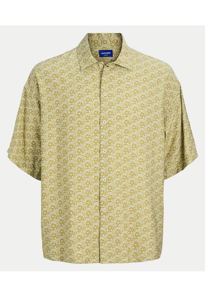 Jack & Jones Camasa barbati Jack Jones - 12271103 - Viscoza/Nylon - 2XL INTL - Galben