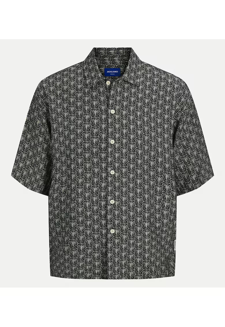 Jack  Jones Camasa barbati Jack Jones - 12271103 - Viscoza/Nylon - Negru - Negru