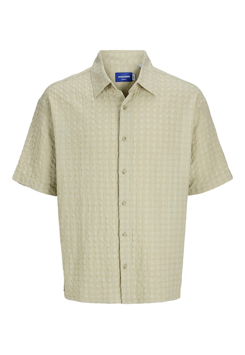 Jack  Jones Camasa barbati Jack Jones - 12277184 - Bumbac - Verde - Verde