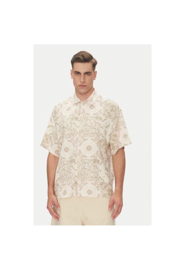 Jack  Jones Camasa barbati Jack Jones - 12277225 - Bumbac/In - Bej - Bej