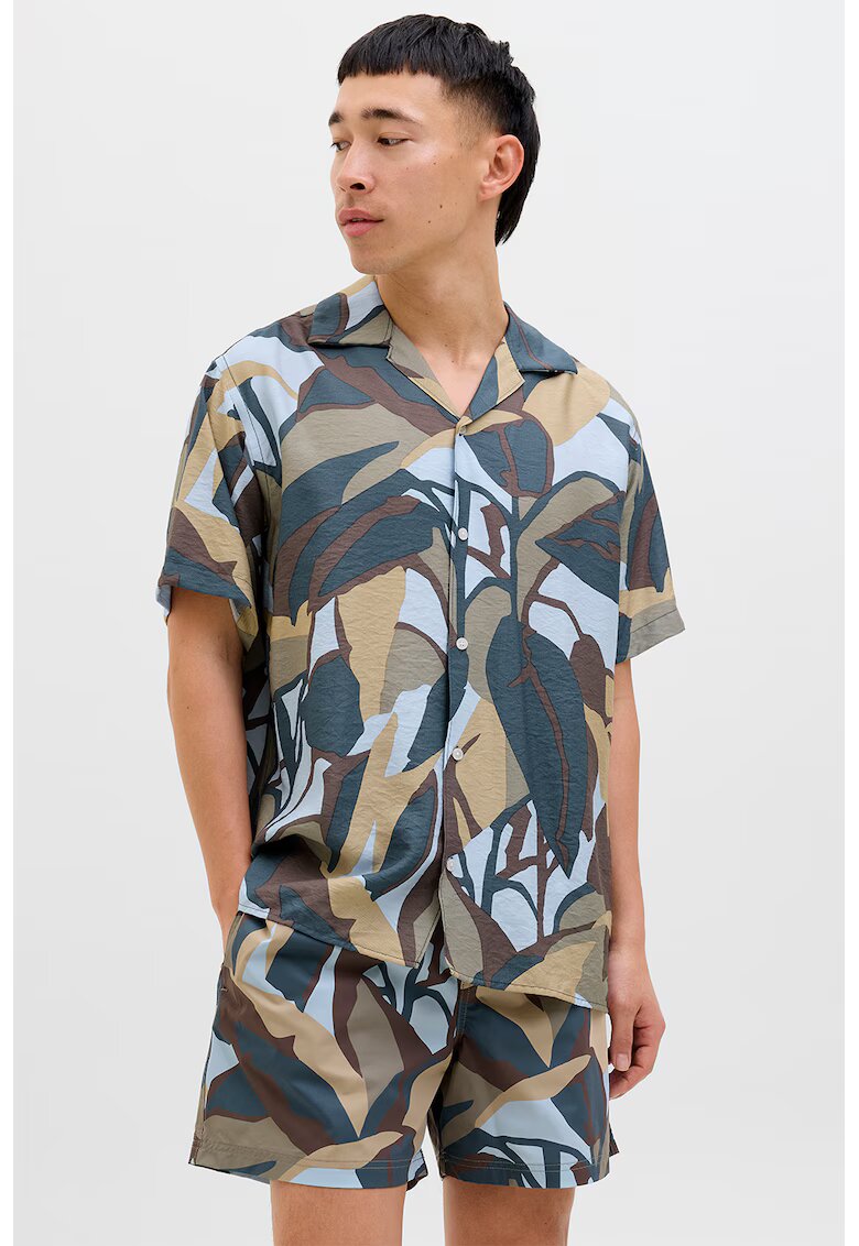 Jack  Jones Camasa cu maneci scurte si model - Multicolor