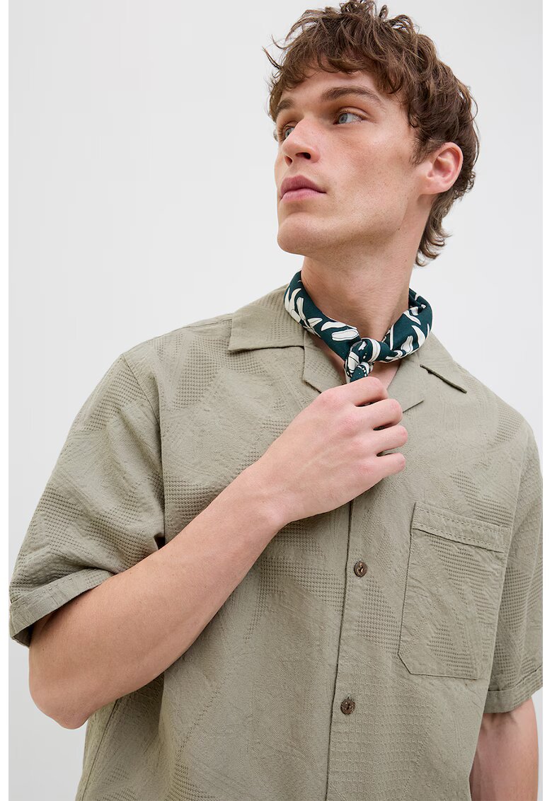 Jack  Jones Camasa cu maneci scurte - Verde muschi