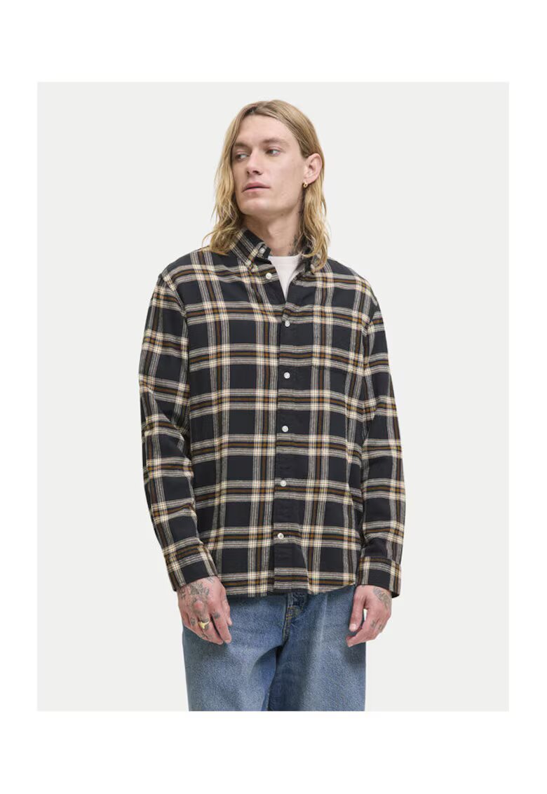 Jack & Jones Camasa neagra pentru barbati - Negru