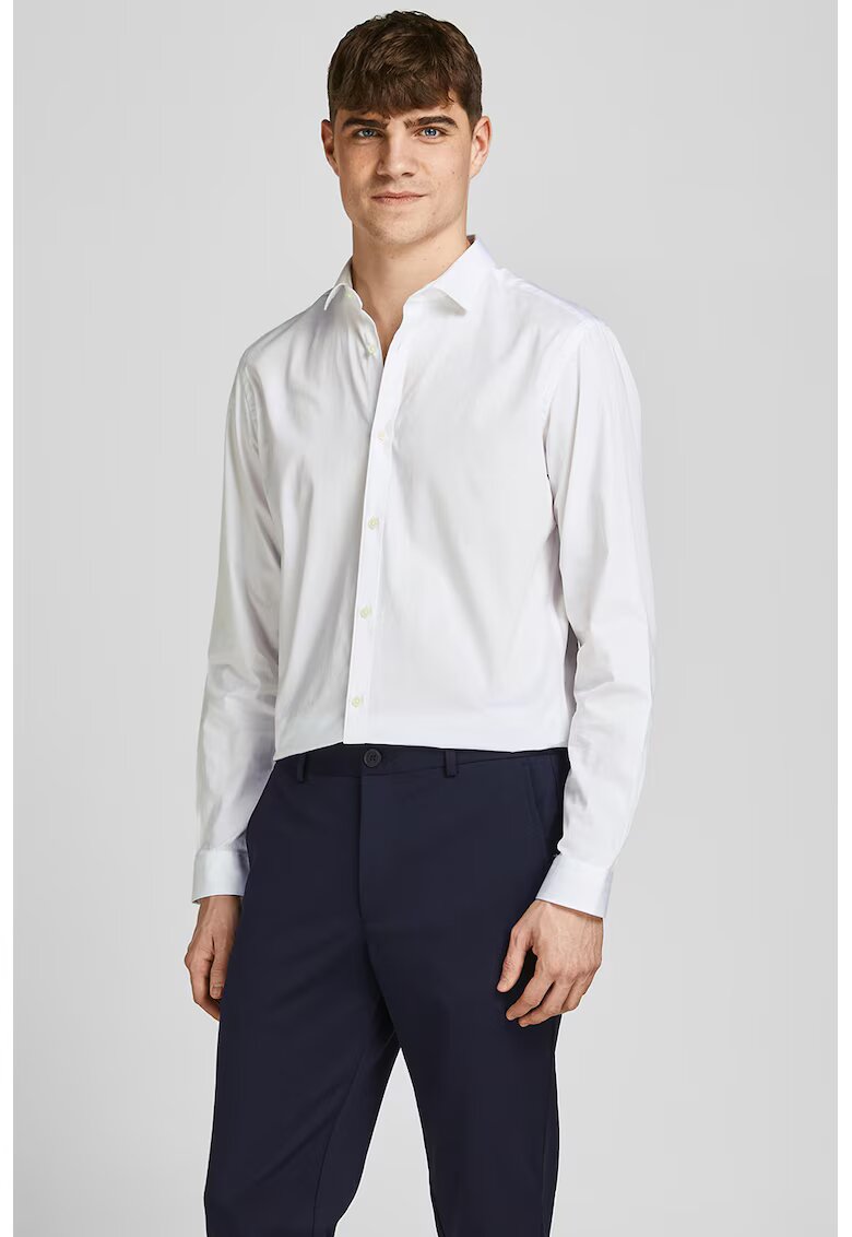 Jack & Jones Camasa slim fit de bumbac Blacardiff - Alb