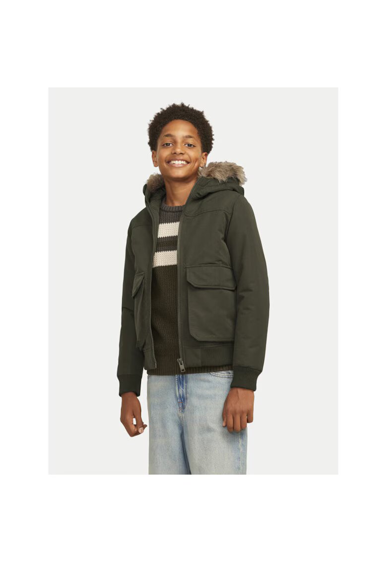 Jack  Jones Geaca baieti - 304388613 - Poliester - Verde - Verde