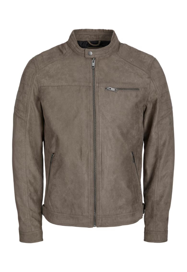 Jack  Jones Geaca barbati - 302301935 - Piele Ecologica - Gri