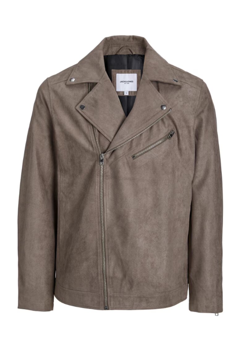 Jack  Jones Geaca barbati - 302663248 - Piele Ecologica - Maro