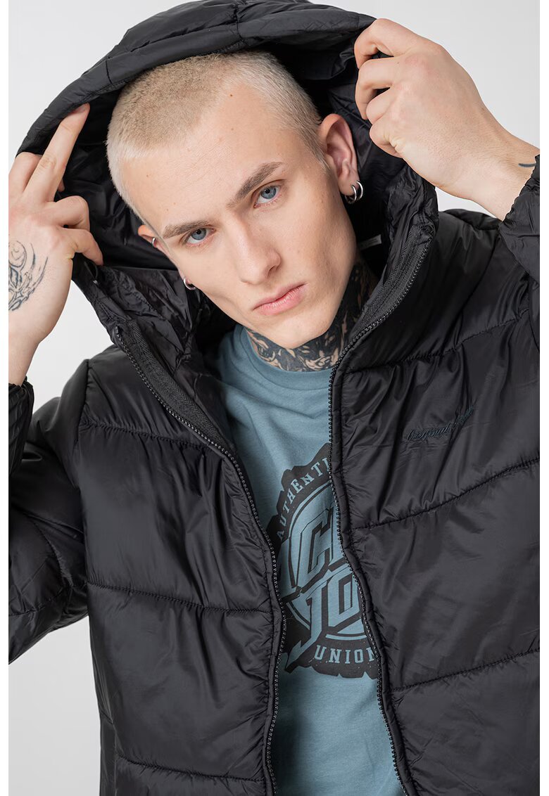 Jack & Jones Geaca cu vatelina si finisaj rezistent la apa - Negru