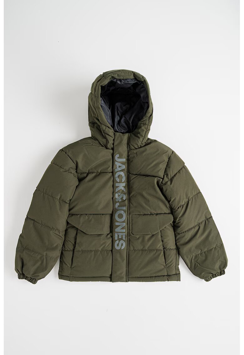 Jack & Jones Geaca cu vatelina si gluga Speed - Verde aquamarin