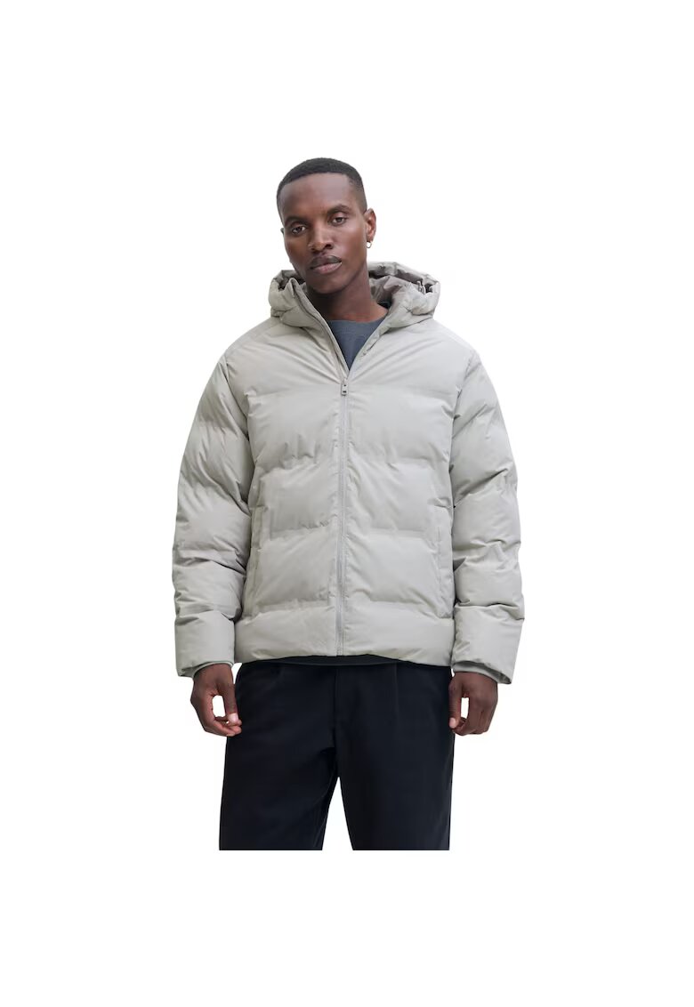Jack & Jones Geaca JACK &JONES Soho Puffer Hood Sn 51559 - Gri deschis