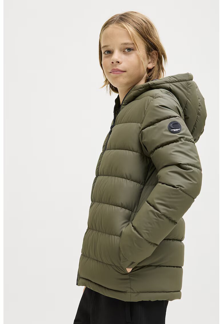 Jack & Jones Geaca matlasata cu gluga - Kaki