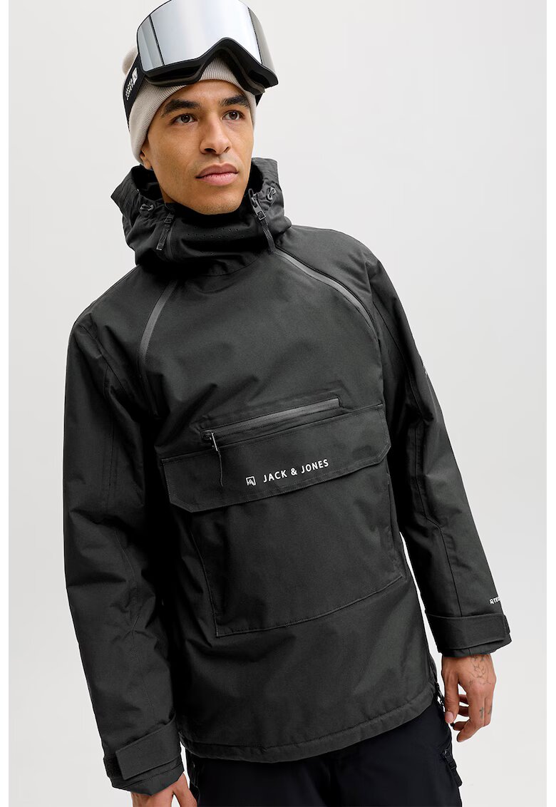 Jack & Jones Geaca pull-on cu gluga - pentru schi - Negru stins