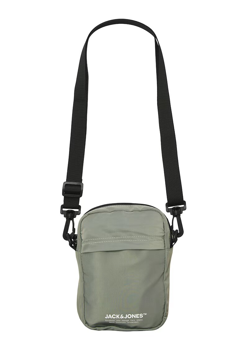 Jack  Jones Geanta crossbody cu imprimeu logo - Gri cenusiu